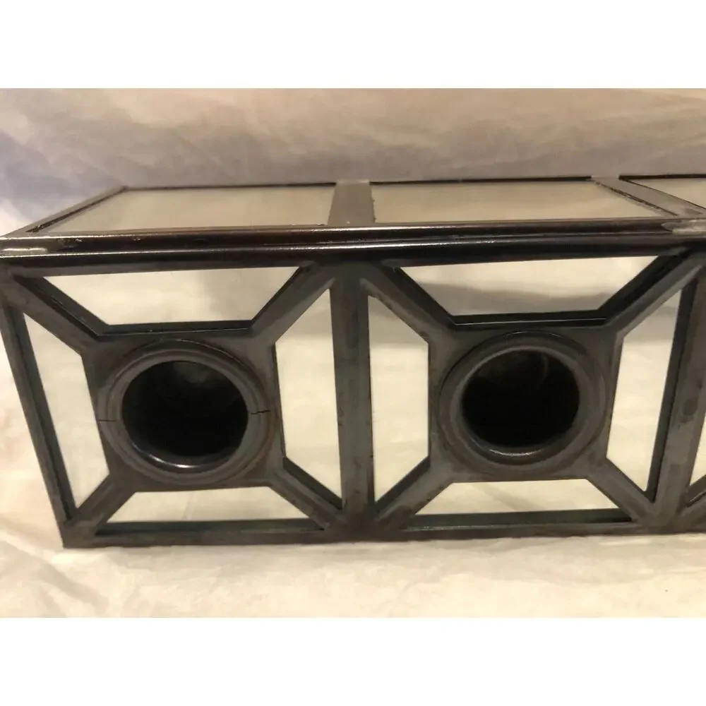 Pier 1 Mirror Glass Votive Taper Candle Holder 15